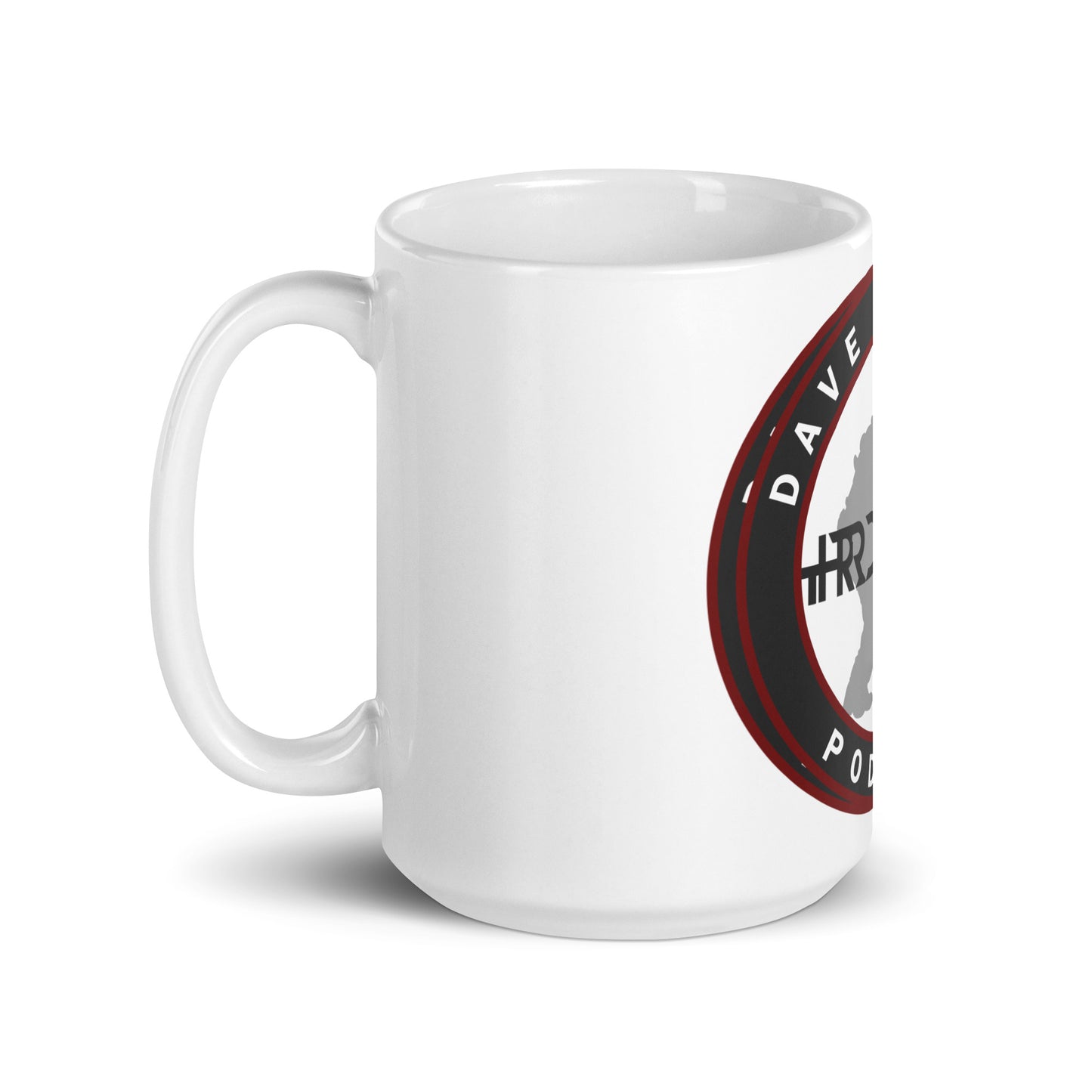 White glossy mug